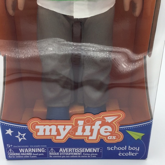 My Life as School Boy 18” Fashion Doll Brown Eyes Green Glasses Brown Ha… - Picture 4 of 15